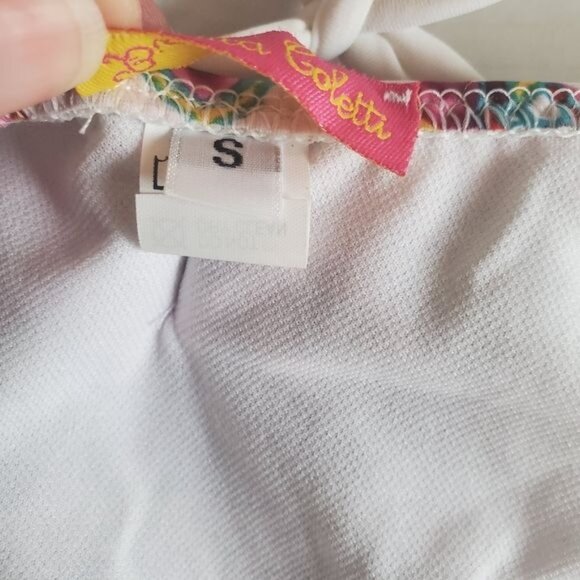 BIANCA COLETTI Bikini 2 Piece Small Floral Halter Bow Triangle Straps‎ Cheeky - Picture 5 of 11